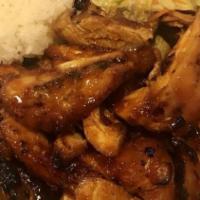 Spicy Chicken Teriyaki · Grilled chicken thighs cut up into strips and added to the wok with a tangy sweet and spicy ...