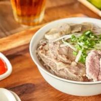 Pho Beef · Beef noodle soup with your choice of steak, brisket, tendon, tripe or meatball. (mix and mat...