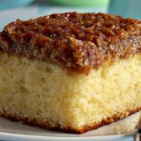 Danish Drømmekage Dream Cake · Traditional Danish White Caramelized Mini Cake with Toasted Coconut and Brown Sugar Topping ...