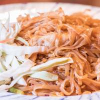 Pad Thai · Popular item. Stir-fried rice noodle with egg, ground peanut, and bean sprout.