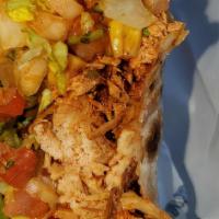 Meat Burrito · Your choice of one of our delicious meats, with rice & your choice of black or pinto beans, ...