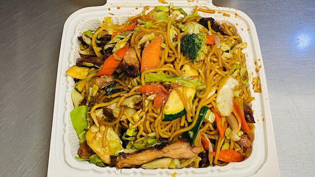 Y-1. Yakisoba · Stir-fried with vegetables. No rice and salad.
