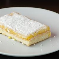Lemon Bar · House-made shortbread crust topped with a tart lemon curd.