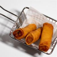 Egg Roll (3 Pieces) · Fried vegetable egg rolls with tempura sauce.