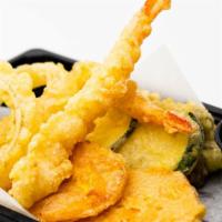 Mixed Tempura · Assorted vegetables with 2 pc shrimp tempura