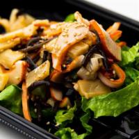 Squid Salad · Seasoned squid salad mixed with ginger and rice vinegar