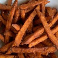 Sweet Potato Fries · With plum powder and spicy mayo sauce.