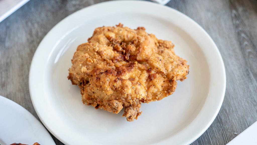 Fried Chicken · One piece of buttermilk fried chicken.