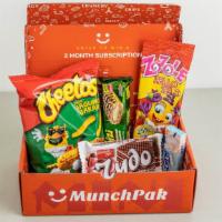 Munchpak Mini · 5 snacks. Full size snacks. None of that small sample sized stuff. Tasty things come in smal...