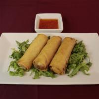 Egg Rolls – Pork / Cha Gio Chay Hoac Man · 3 rolls. Egg rolls are carefully made with taro, carrot, cabbage, and a touch of spices.