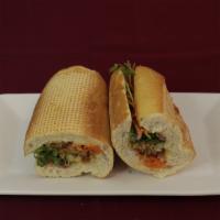 Nha Trang (79) · This special banh mi is influenced by French cuisine and made with pork belly, ham, pork jer...