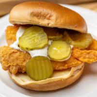 Original Chicken Sandwich · Hand breaded chicken, pickles and ranch on a brioche bun.