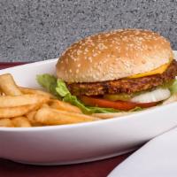 Garden Burger Combo · Served with Lettuce, Tomatoes, Onions and Pickles.