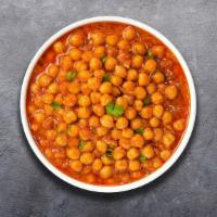 Chana Be With You (Chana Masala)	 · (Vegetarian) Chickpeas cooked in a tomato and onion gravy with Indian spices.