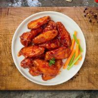 Adagio Habanero Fest Wings	 · Fresh chicken wings breaded, fried until golden brown, and tossed in mango habanero sauce. S...