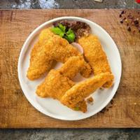 Terrific Tenders · Chicken tenders breaded and fried until golden brown with your choice of flavor. Served with...