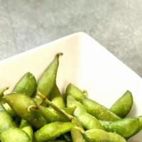 Edamame · Gluten-free. Soybeans in the pod. Packed w/ protein and fun to eat. Add spicy for an additio...