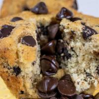 Chocolate Chip Muffin · Dairy free, vegan. Contains almond milk, egg free. A traditional muffin packed with semi-swe...