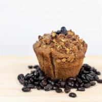 Coffee Cake Muffin · Dairy free, vegan. Contains almond milk, oats, soy and walnut. Tree nut warning. Egg free. A...