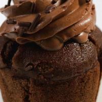Chocolate Cupcake · Dairy free, vegan. Contains almond milk and soy. Egg free.  Airy yet rich chocolate flavored...