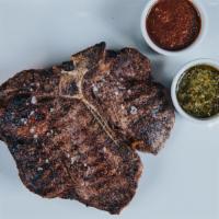 Dry-Aged Porterhouse 28 Oz* · 28 oz dry-aged beef porterhouse steak cooked to the desired temperature & choice of 2 STK sa...