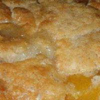Peach Cobbler (Slice) · Ripe sweet peaches are the heart of this dessert, built on a foundation of natural sweetness...