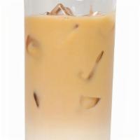 Iced Latte · Espresso over ice with milk and flavor if preferred.