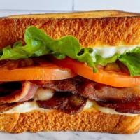 Blt · Grilled Bacon, lettuce, mayo and tomato on Texas Toast
