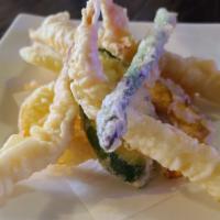Combination Tempura · Deep fried shrimp (4) and vegetable(7).