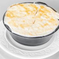 Individual Chicken Pot Pie · 16 oz. serving of our chicken pot pie. Diced chicken and mixed veggies cooked in roux served...