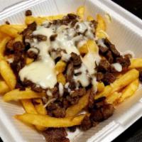 Carne Asada Fries With Cheese · Crispy fries, grilled steak and cheese basket. Please select whatever toppings you'd like fr...