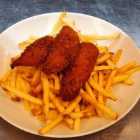 Chicken Tenders · Buttermilk brined, panko-crusted, and fried to perfection. Served regular, buffalo style, or...