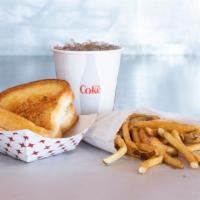 Grilled Cheese · Comes with a kids fry and a kids drink!