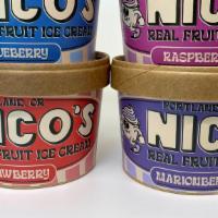 Nico'S Real Fruit Ice Cream  · A blend of local fresh fruit with vanilla ice cream and it comes out almost like soft serve!...