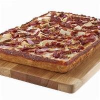 14'' Large Pan Cheese Pizza · Classic cheese or create your own pizza. Start with our fresh, shredded mozzarella cheese an...