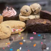 Sweet Tooth Box · All Gluten Free & Vegan. Includes 1 Cookie Dough Brownie, 1 Whoopie Pie, 2 Brownies, 1 pack ...