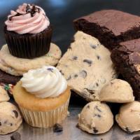 Sugar Daddy Box · All Gluten Free & Vegan. Includes 2 Cookie Dough brownies, 2 Cupcakes, 3 Whoopie Pies, 4 Bro...