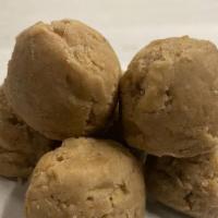 Oatmeal Butterscotch Dough Bites · Gluten Free & Vegan. Oatmeal Butterscotch Cookie Dough rolled into bites. Unbaked and ready ...