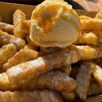 Pb & J Fries · Crinkle fries tossed in our house-made sweet and savory spices, peanut butter sauce, jelly, ...