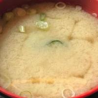 Miso Soup · with tofu, scallion and wakame seaweed GF