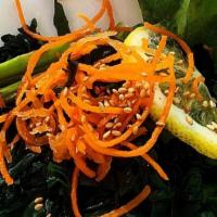 Seaweed Salad · wakame and hiyashi + soy vinaigrette