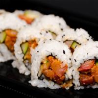 Spicy Yellowtail Roll · Spicy yellowtail, cucumber.

This item may contain raw or undercooked ingredients or may be ...