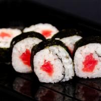 Tuna Roll · Tuna.

This item may contain raw or undercooked ingredients or may be cooked to order. Consu...