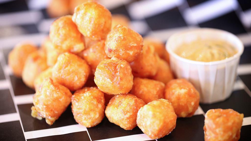 Sweet Potato Tots · With Chipotle Dip