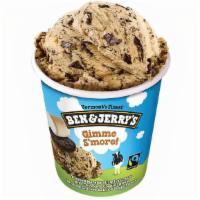 Gimme S’More!™ Ben & Jerry'S Ice Cream Pint · Toasted Marshmallow Ice Cream with Chocolate Cookie Swirls, Graham Cracker Swirls & Fudge Fl...