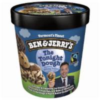 The Tonight Dough® Ben & Jerry'S Ice Cream Pint · Caramel & Chocolate Ice Creams with Chocolate Cookie Swirls & Gobs of Chocolate Chip Cookie ...