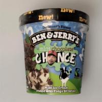 Mint Chocolate Chance™ Ben & Jerry'S Ice Cream Pint · Mint Ice Cream Loaded with Fudge Brownies