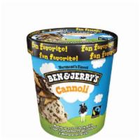 Cannoli Ben & Jerry'S Ice Cream Pint · Mascarpone Ice Cream with Fudge-Covered Pastry Shell Pieces & Mascarpone Swirls