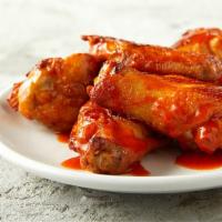 6 Wings · Buffalo, BBQ, Garlic Parmesan, and Asian Zing

Comes with a dipping sauce (ranch, marinara, ...