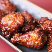 Pp Wings · 7 pieces of Portland's famous sweet chili fish sauce wings. Wings are deep-fried then tossed...